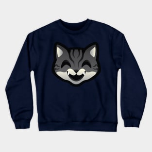 Gray Tabby Cat Crewneck Sweatshirt